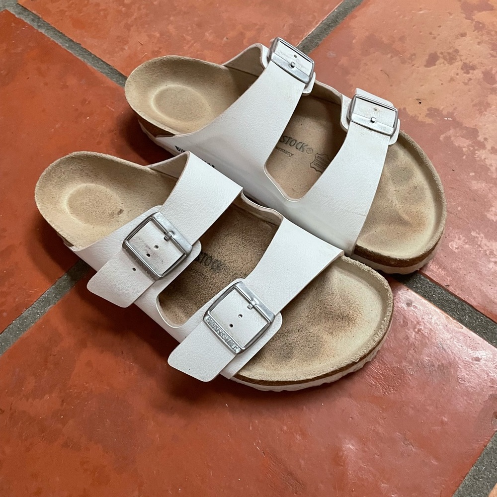 Birkenstock Arizona White Sandal 41